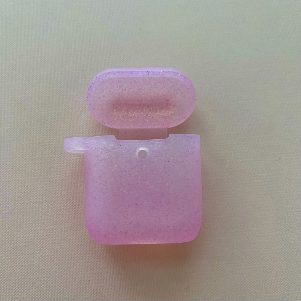 Pink Glitter AirPod case